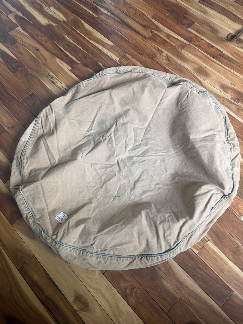 Filson Tan Round Canvas Dog Bed cover only